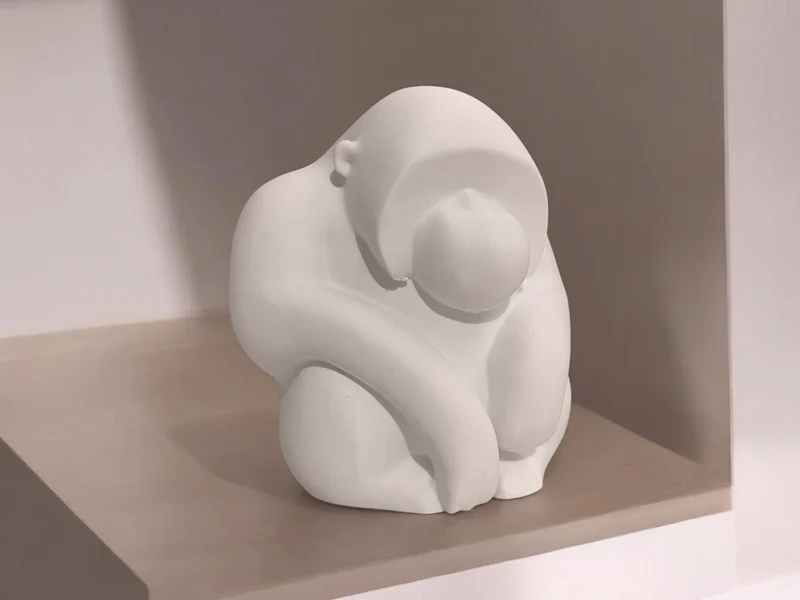 Sculpture d'Orang-outan Penseur pour la Décoration Intérieure