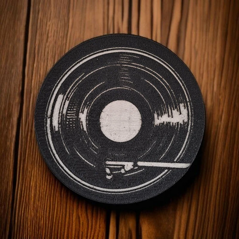 Sous-verre en vinyle rétro pour verres et tasses