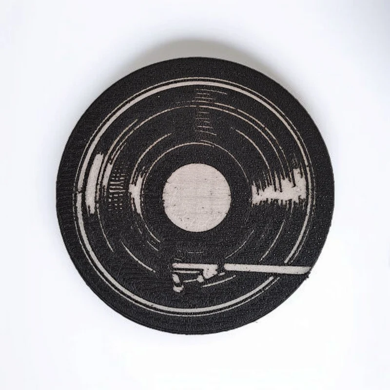 Sous-verre en vinyle rétro pour verres et tasses