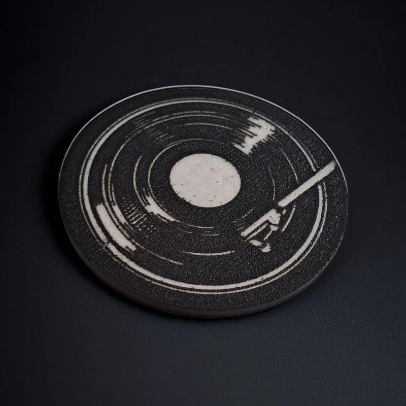 Sous-verre en vinyle rétro pour verres et tasses