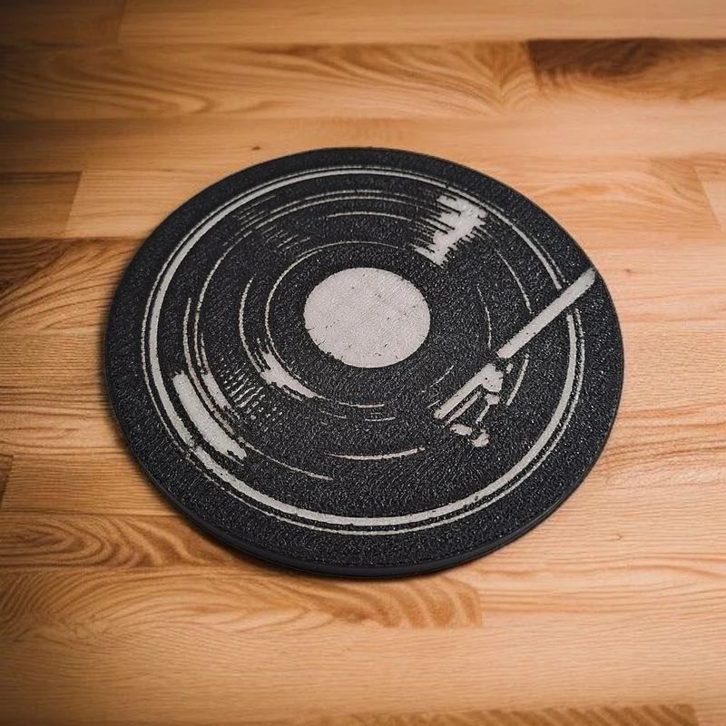 Sous-verre en vinyle rétro pour verres et tasses