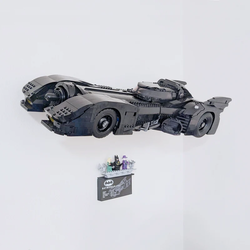 Support mural pour la Batmobile Classic 76139 de 1989
