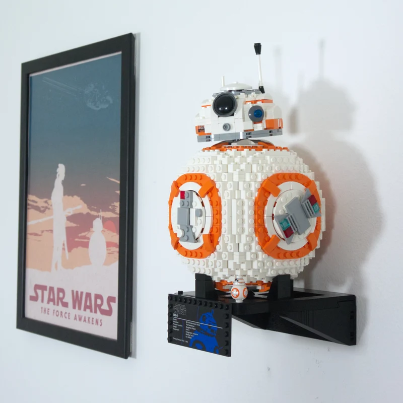 Support mural pour Star Wars BB-8 75187