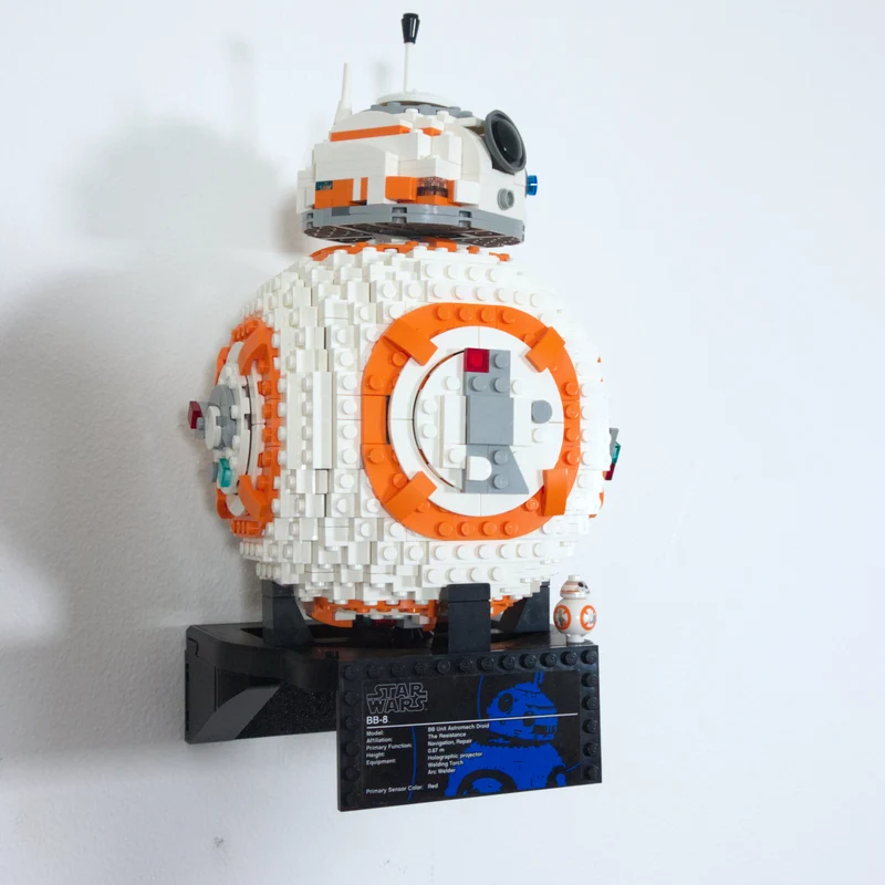 Support mural pour Star Wars BB-8 75187