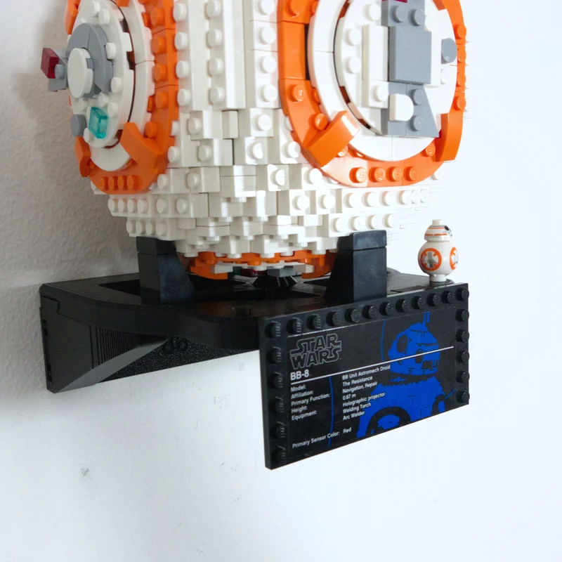 Support mural pour Star Wars BB-8 75187
