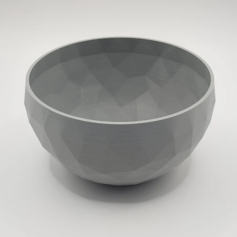 Bol décorative low poly au design géométrique