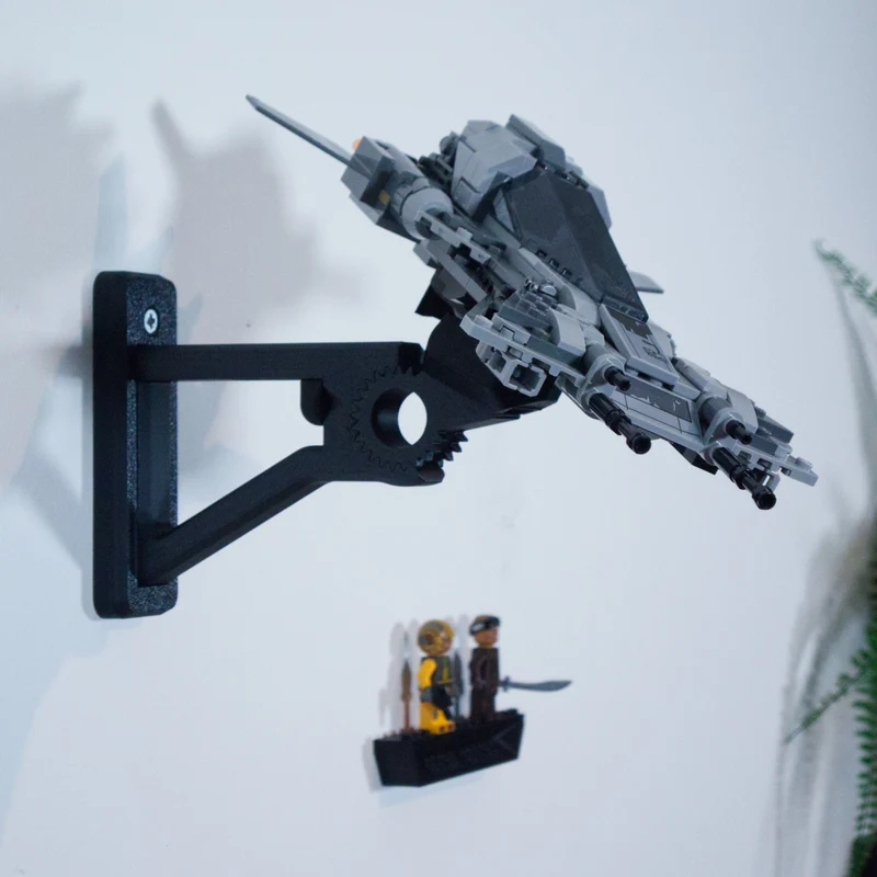 Support mural pour le chasseur Snub Pirate Mandalorian 75346