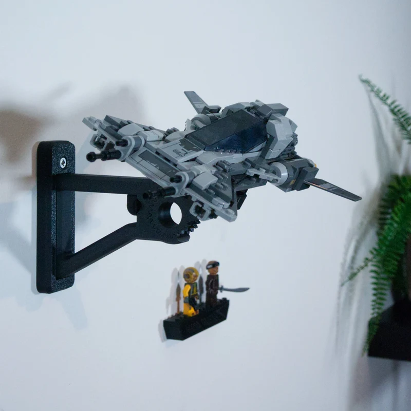Support mural pour le chasseur Snub Pirate Mandalorian 75346