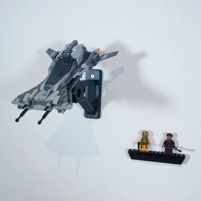 Support mural pour le chasseur Snub Pirate Mandalorian 75346