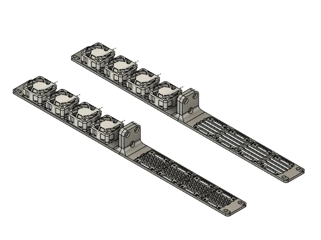 Panneau de montage en rack 19 pouces pour ventilateur 40x40