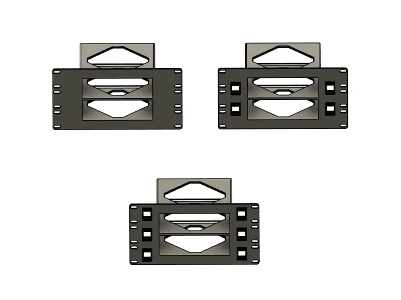 Support de montage en rack 3U 10" pour 2x Sonos Port