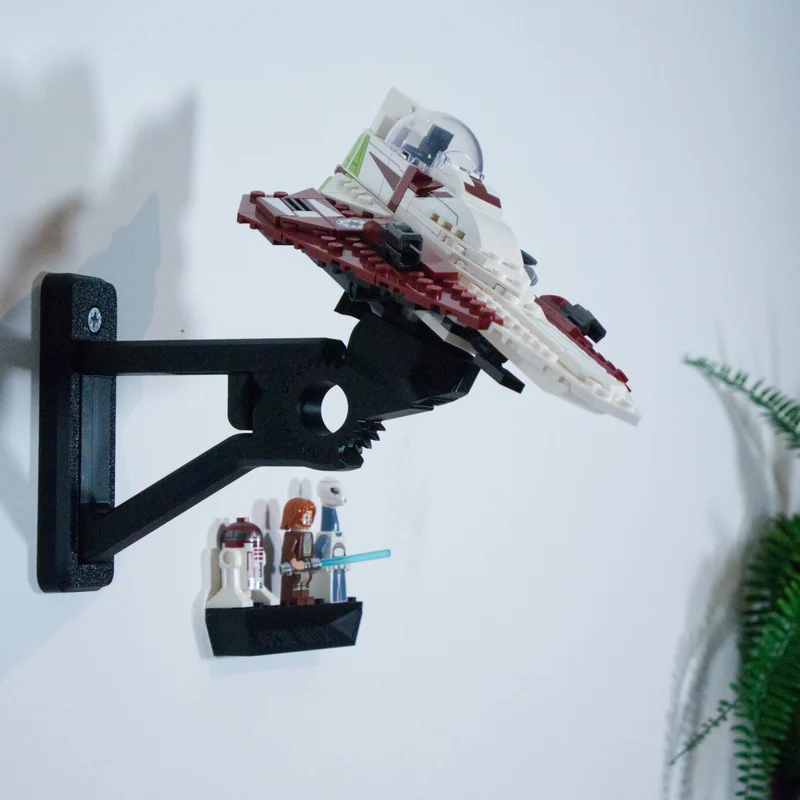 Support mural pour le Starfighter Obi-Wan de Star Wars 75333
