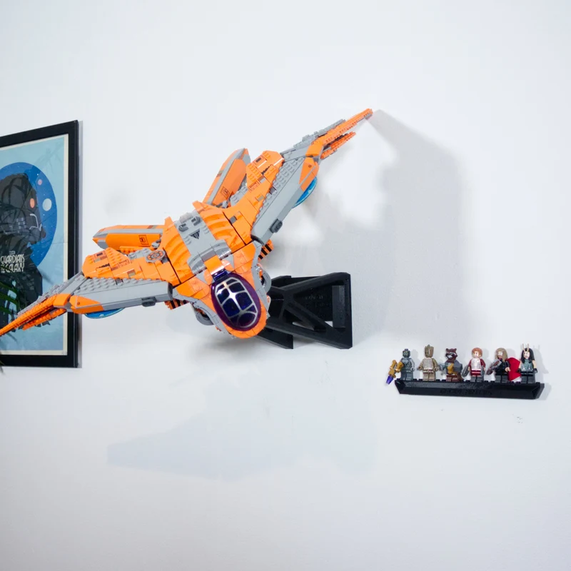 Support mural pour le vaisseau Marvel Guardians Galaxy 76193