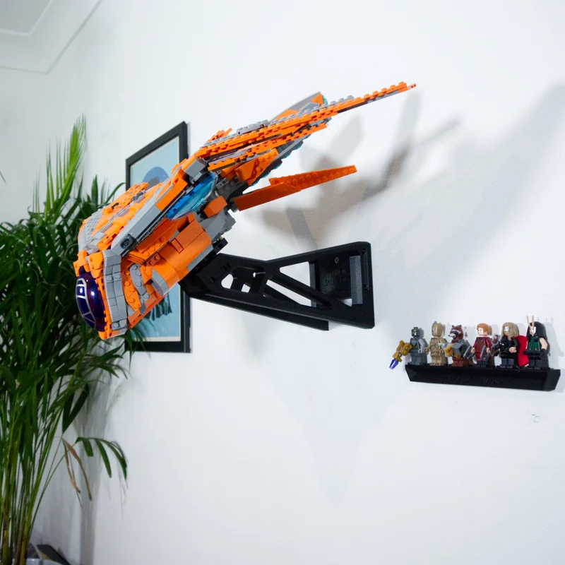 Support mural pour le vaisseau Marvel Guardians Galaxy 76193