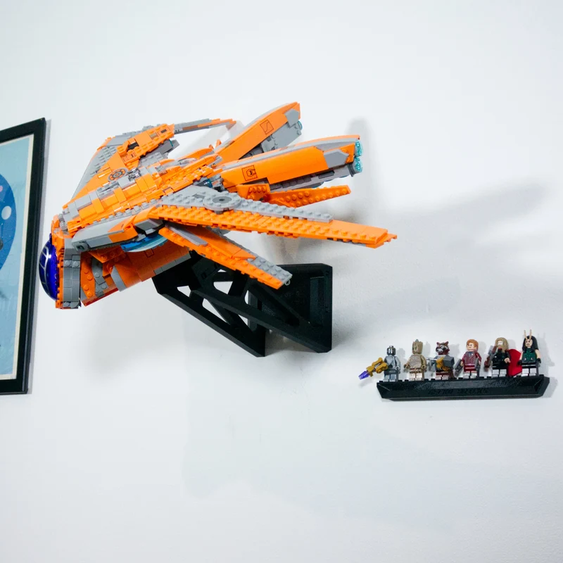 Support mural pour le vaisseau Marvel Guardians Galaxy 76193