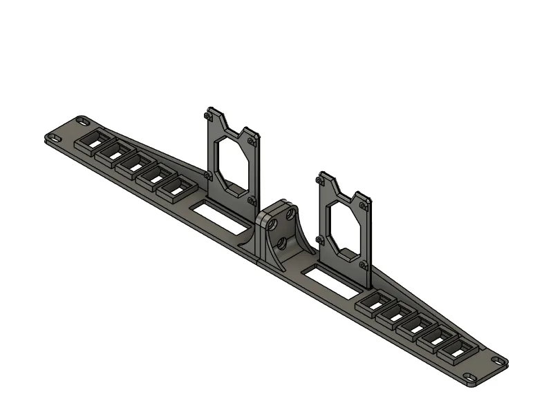 Support de montage en rack 19" pour 2x Raspberry Pi et 10x Keystone