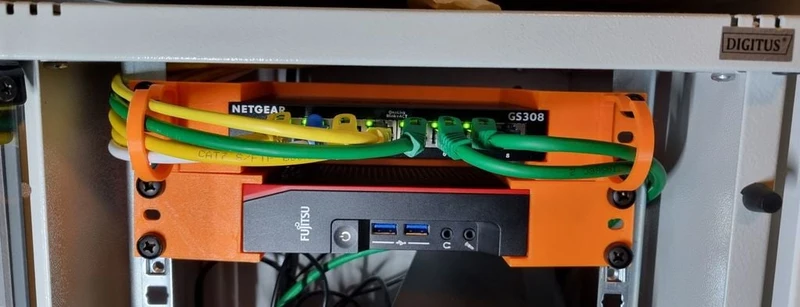 Support de rack de 10 pouces pour Netgear GS308 v3