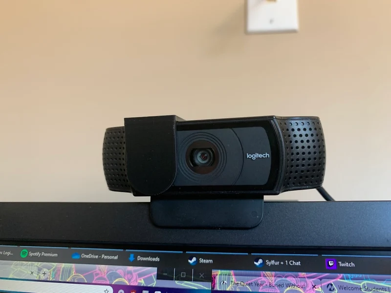 Cache webcam pour Logitech C920 - Confidentialité sans adhésifs