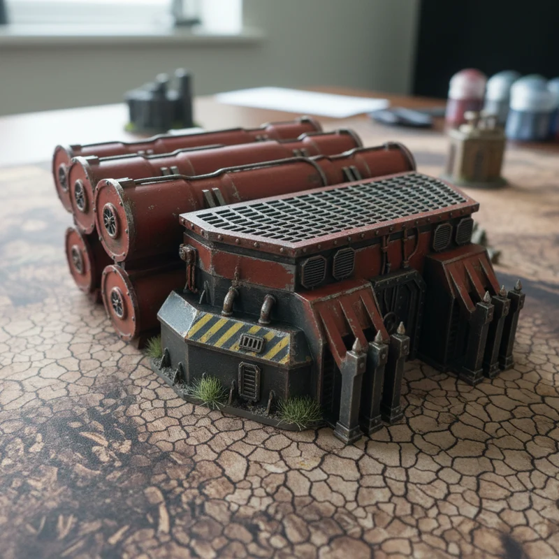 Dépôt chimique Terrain pour Warhammer 40k