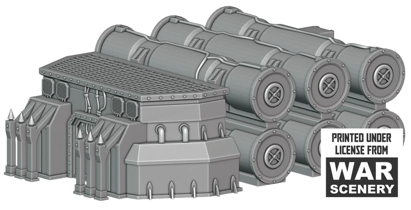 Dépôt chimique Terrain pour Warhammer 40k