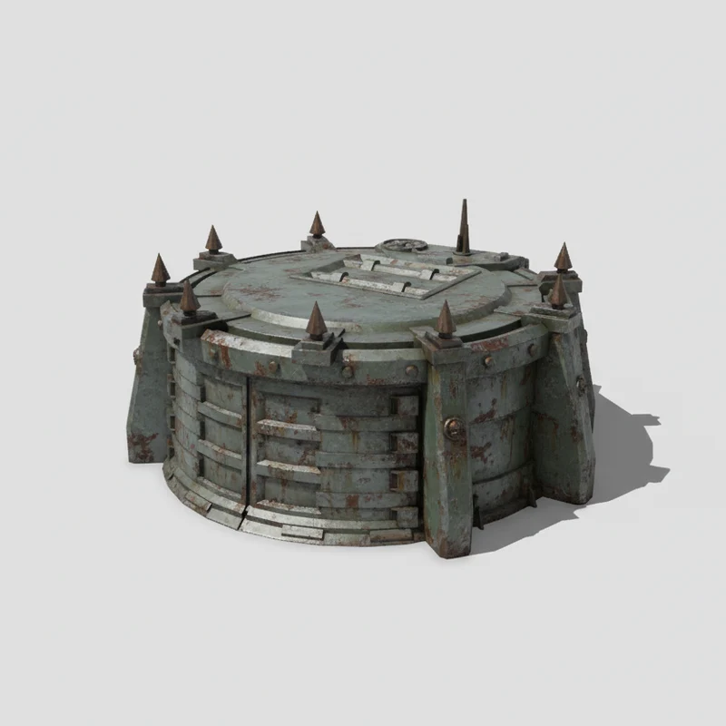 Dépôt de véhicule détaillé pour terrain de Wargaming