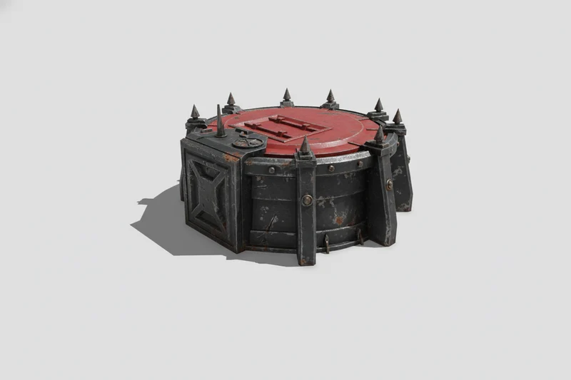 Dépôt de véhicule détaillé pour terrain de Wargaming