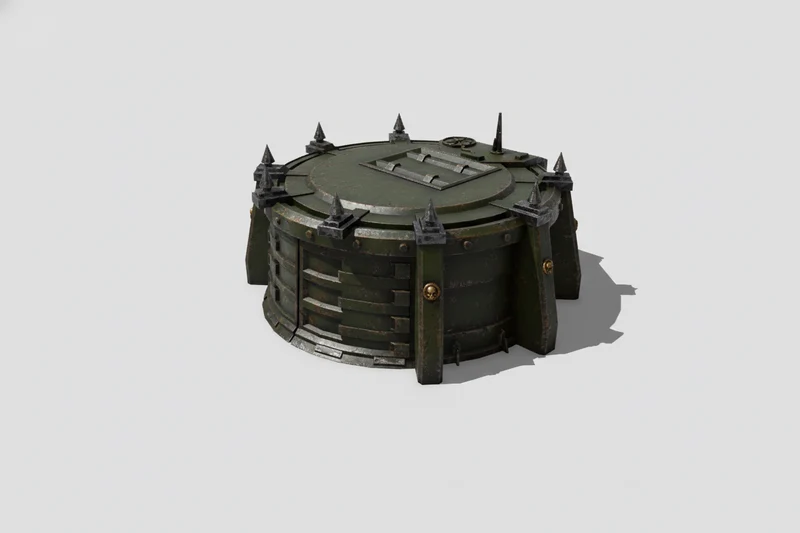 Dépôt de véhicule détaillé pour terrain de Wargaming