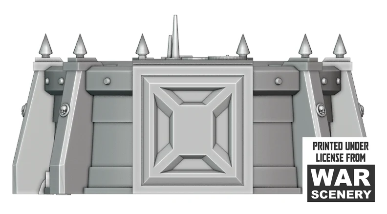 Dépôt de véhicule détaillé pour terrain de Wargaming
