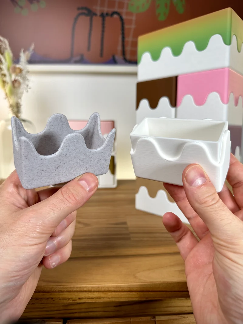 Boîtes ondulées empilables pour un rangement polyvalent