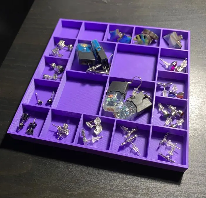 Organisateur pratique de boucles d'oreilles et de bijoux