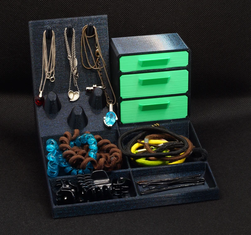 Organisateur compact de bijoux et d'accessoires