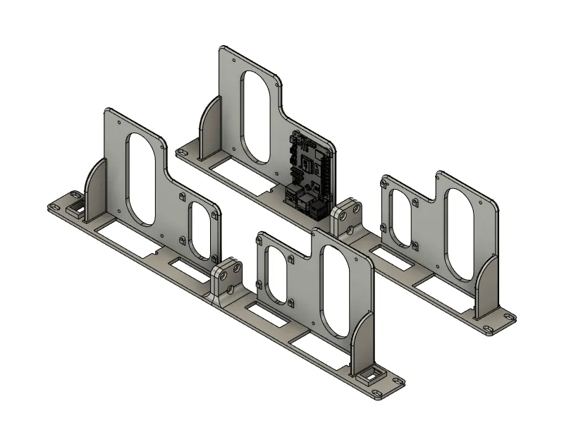 Support de montage en rack 19" pour ZimaBoard et Raspberry Pi