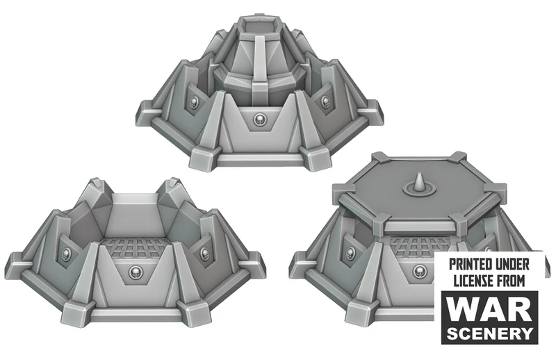 Petites fixations circulaires pour terrain Warhammer 40k