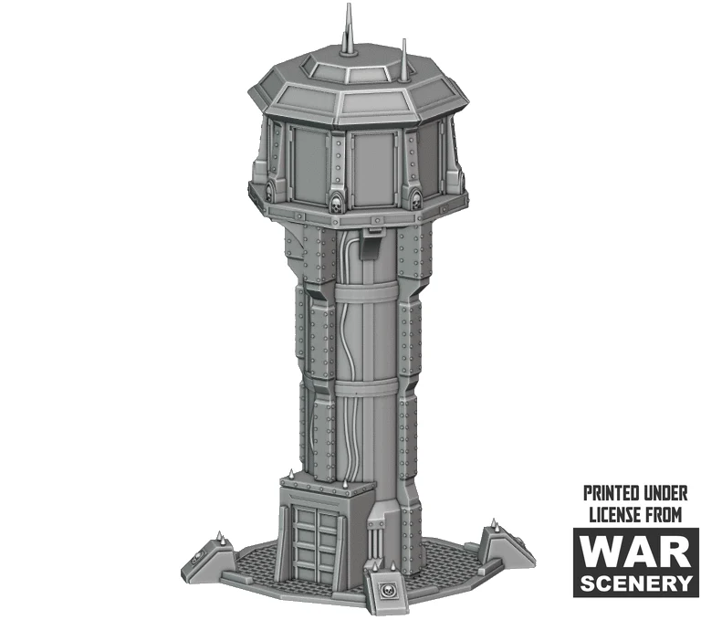 Tour de contrôle aérien détaillée pour Warhammer 40k