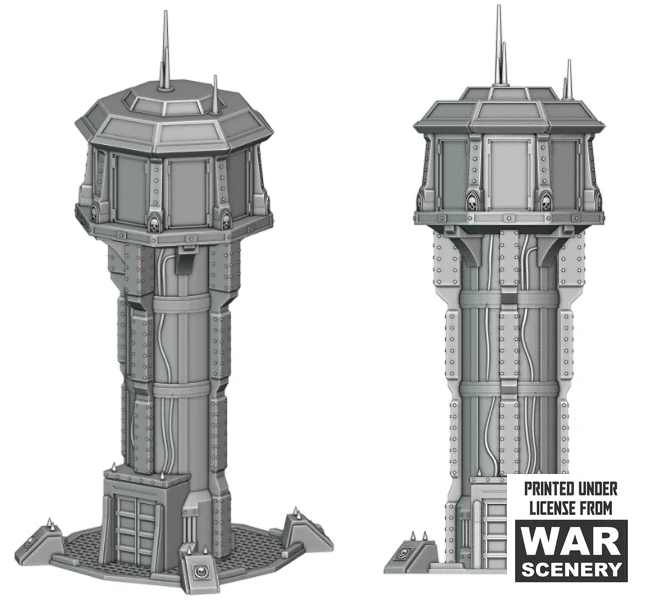 Tour de contrôle aérien détaillée pour Warhammer 40k
