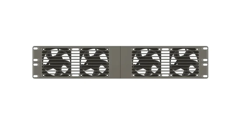 Panneau plein 2U de 19 pouces pour ventilateur de 80 mm