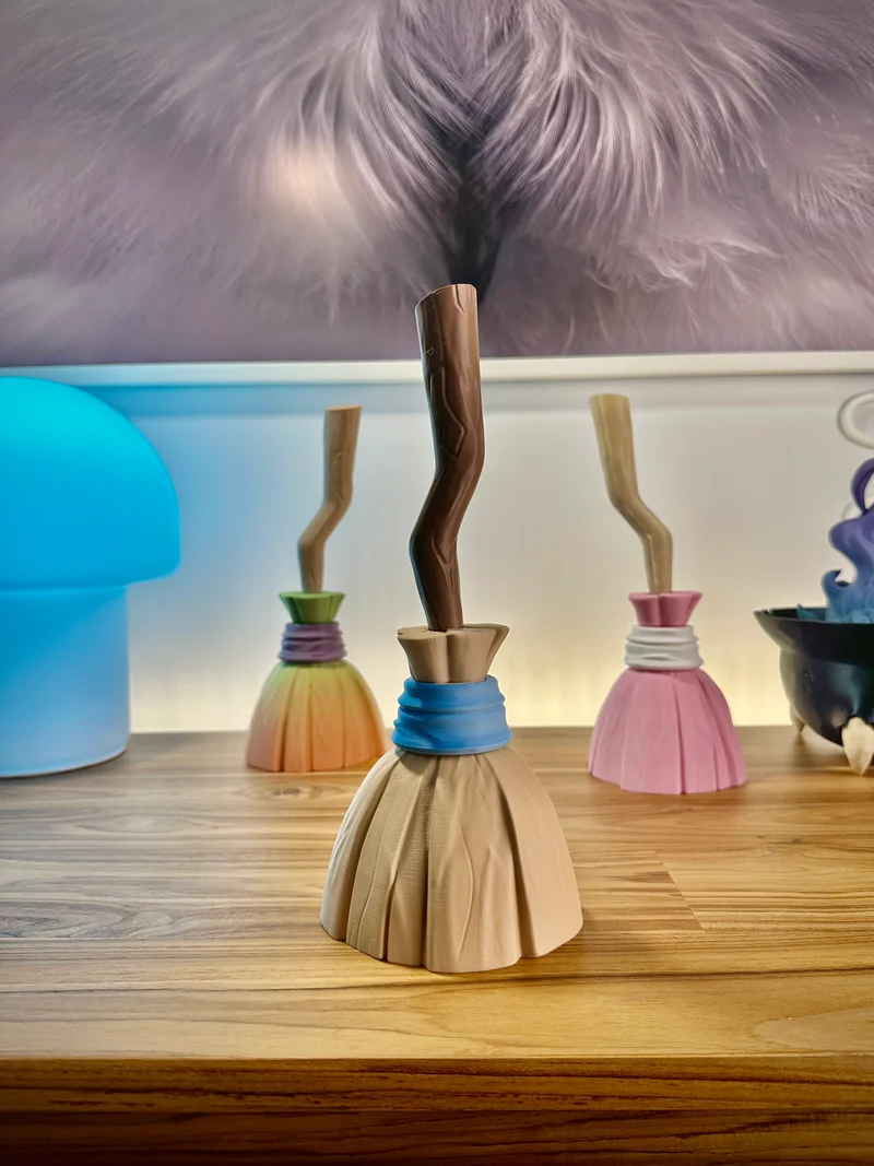 Stylo Balai de Sorcière Décoratif pour Bureau d'Halloween