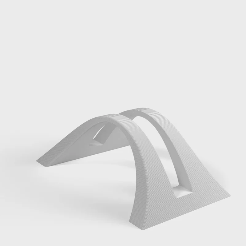 Support d'ordinateur portable incurvé élégant REMIX - Pour MacBook Pro et autres ordinateurs portables (175x120mm)