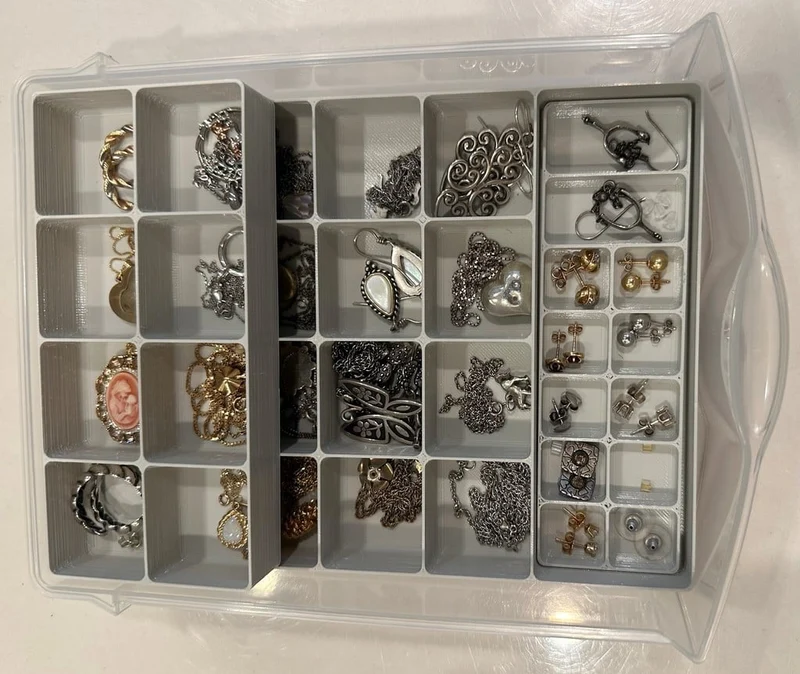 Bacs de rangement pratiques pour Sterlite à 5 tiroirs – Parfait pour les bijoux, l'artisanat et les petites pièces