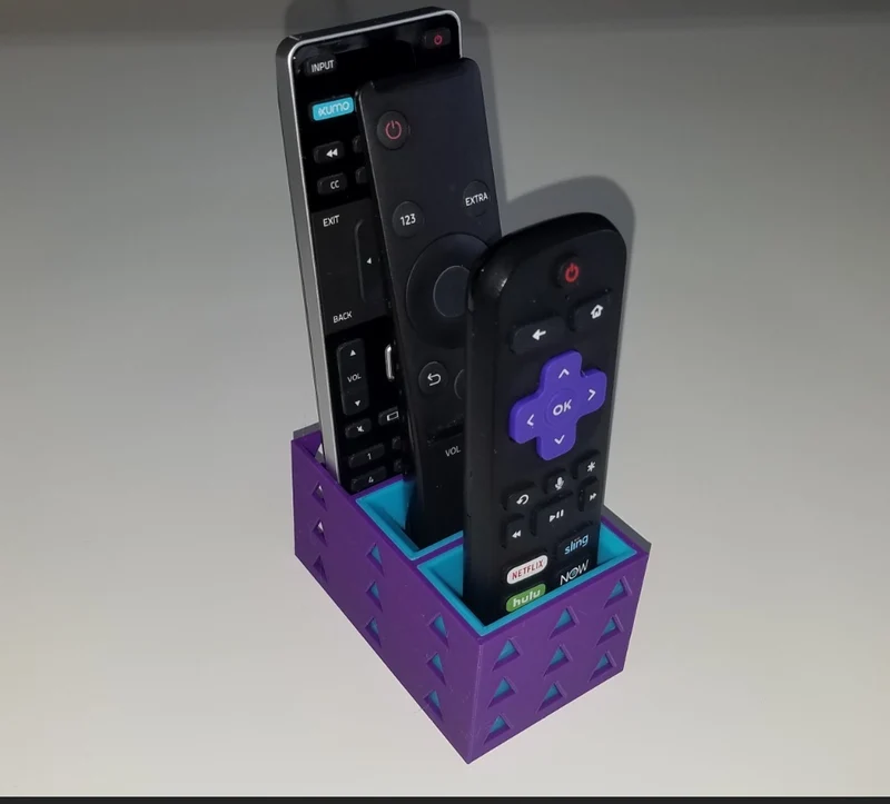 Triple support de télécommande avec de la place pour trois