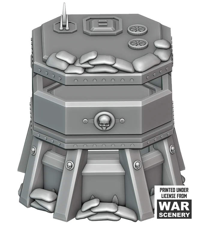 Boîte à pilules double Terrain pour jeux de guerre Grimdark