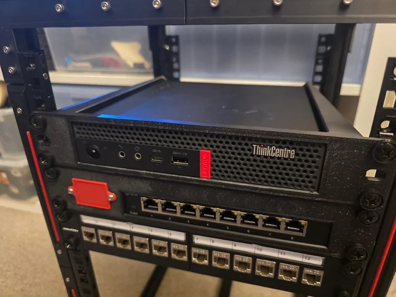 Support de montage en rack 10 pouces pour Lenovo Thinkcentre Tiny M720Q/M715Q/M920Q