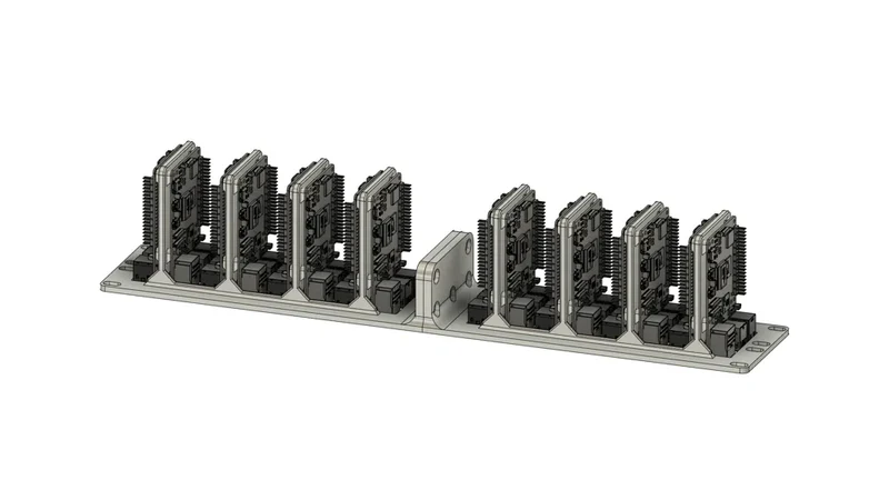 Support de montage en rack 19" 2U pour 16 Raspberry Pi 5