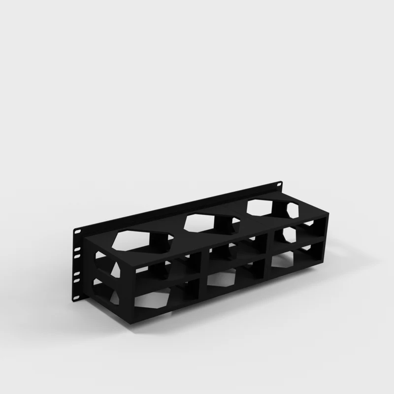 Rack mural 19" 3U pour 6 Sonos Port