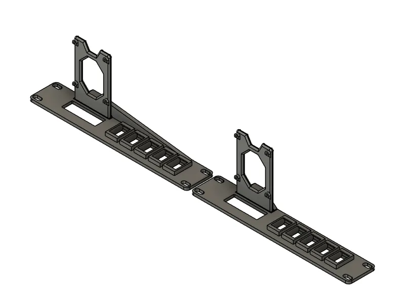 Support de montage en rack 10" pour Raspberry Pi et Keystone