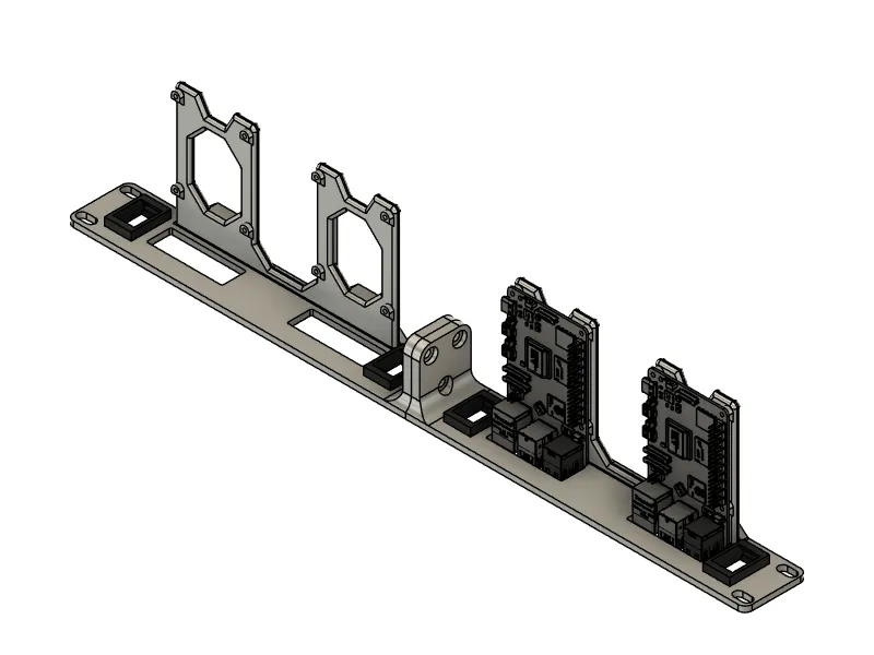 Support de montage en rack 19" pour 4 appareils Raspberry Pi