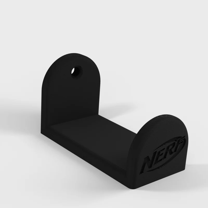 Support mural pour pistolet Nerf avec trous de 4,5 mm - 5 cm de profondeur