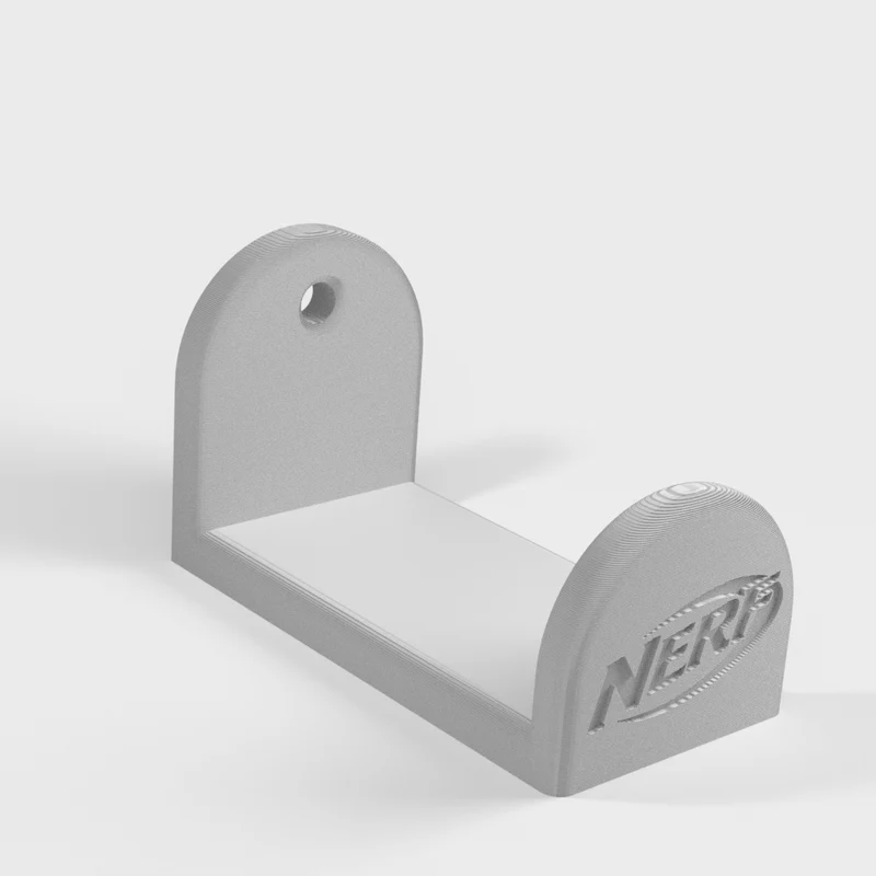 Support mural pour pistolet Nerf avec trous de 4,5 mm - 5 cm de profondeur