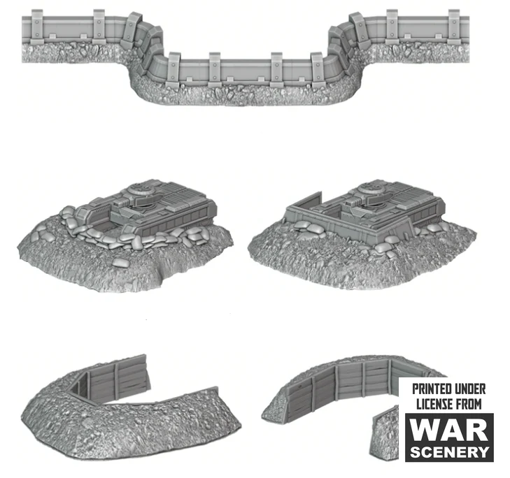 Fortifications de tranchées et de fossés pour Warhammer 40k