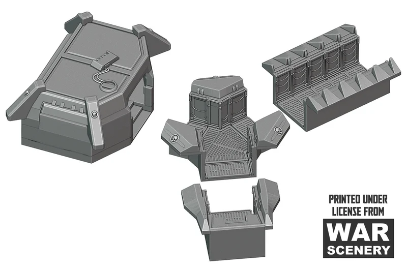 Système de tranchée modulaire fortifié pour terrain de wargaming
